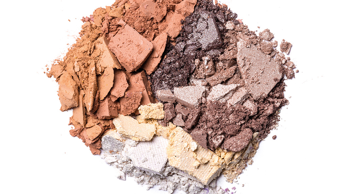 eyeshadow isolated on white background.